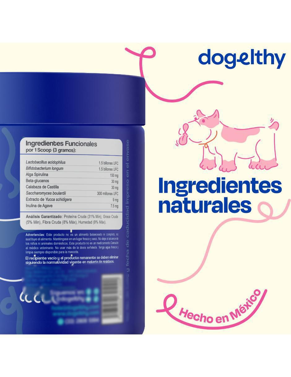 Suplemento alimenticio para mascota probiótico 4