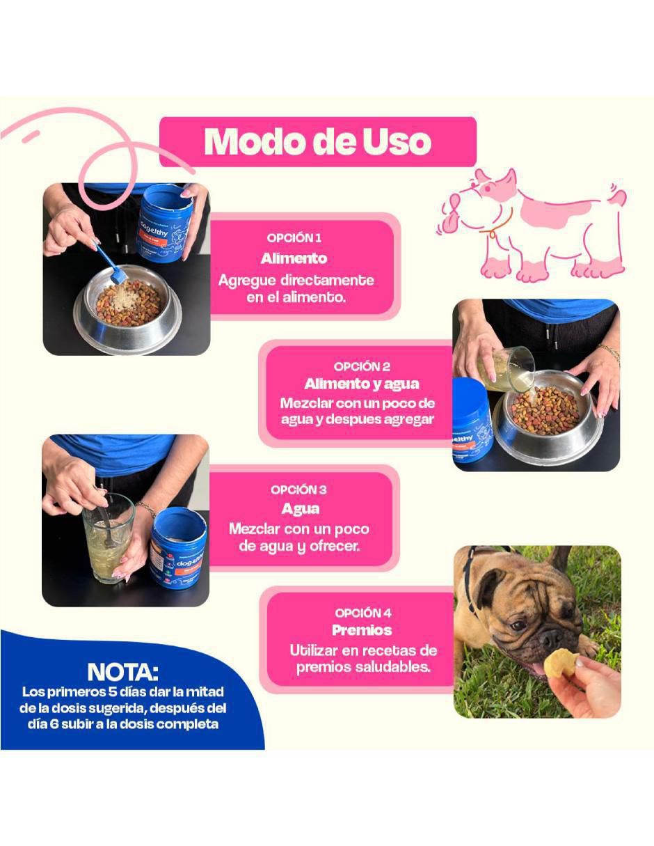 Suplemento alimenticio para mascota probiótico 7