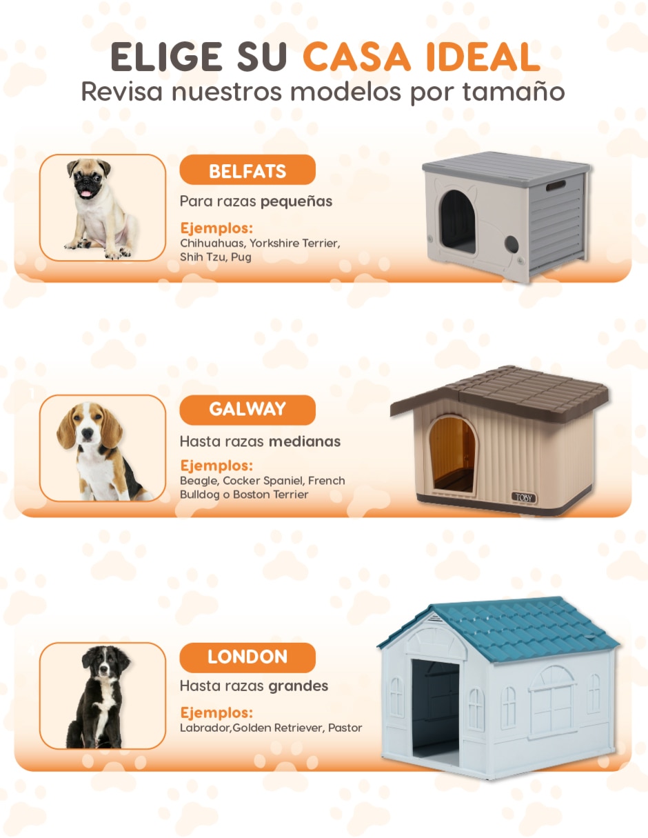Casa para perro poli pets