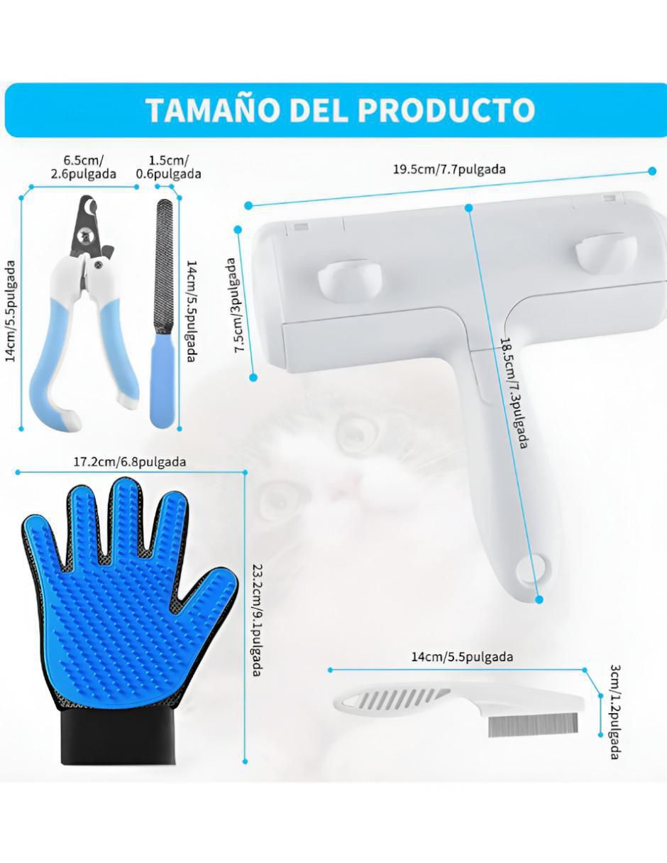 Guante limpiador para perro y gato 4