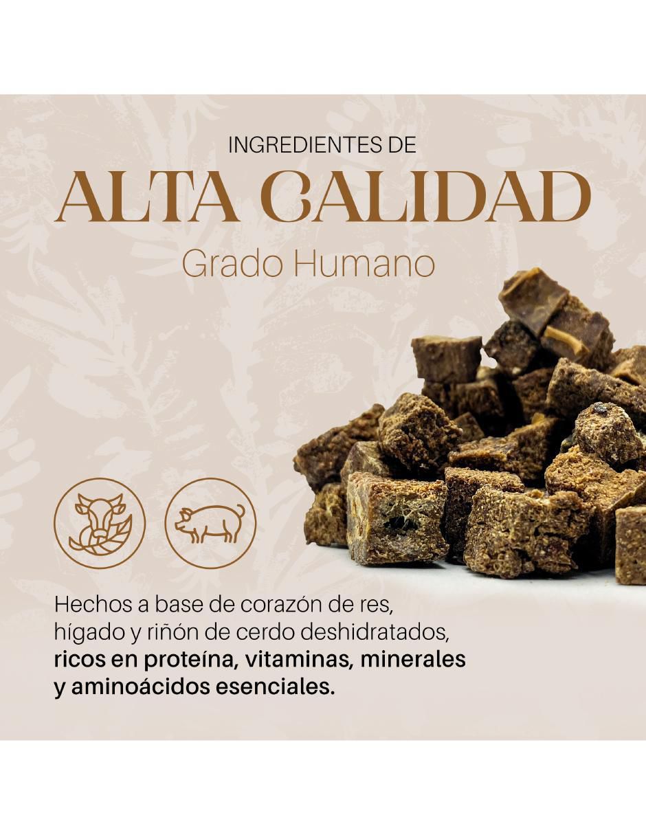 Calmante para mascota Aussie Prime de carne para perro contenido PACK X3 Corazon, Higado Cerdo y Riñon Cerdo 130g