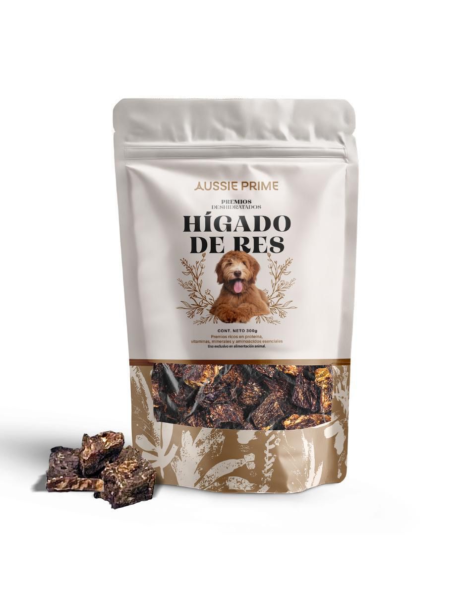Calmante para mascota Aussie Prime de carne para perro contenido 300 g