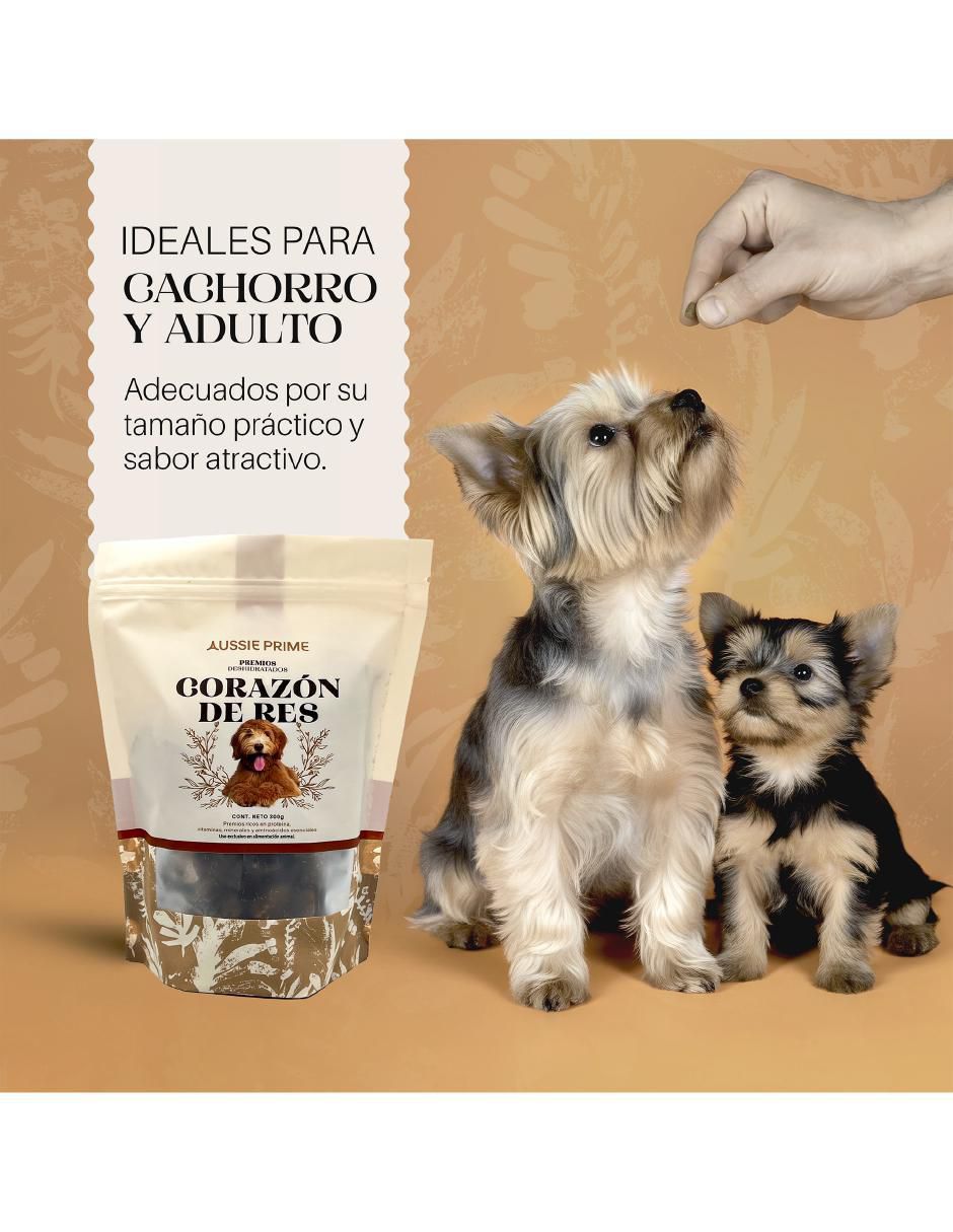 Calmante para mascota Aussie Prime de res para perro contenido 300 g