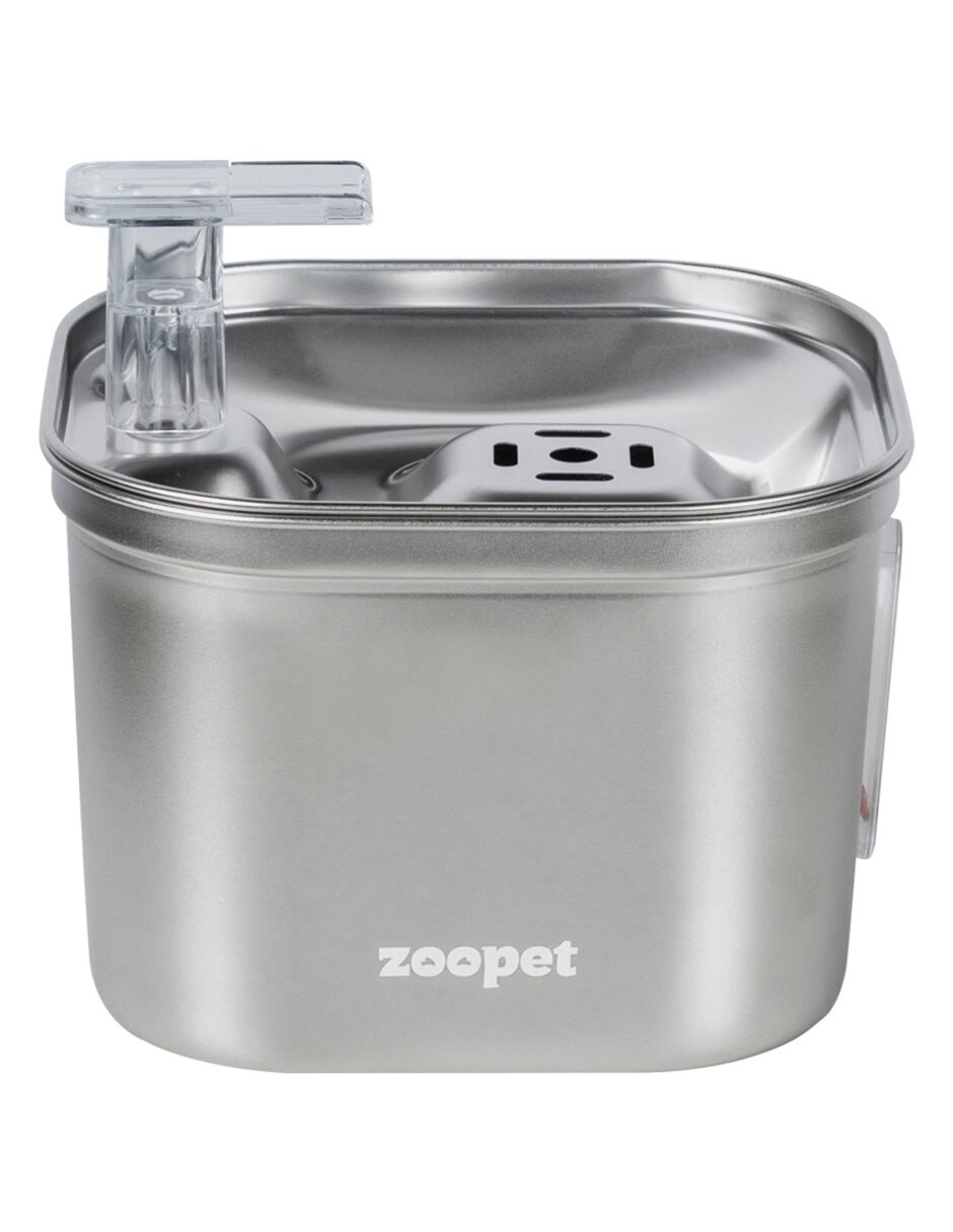 Bebedero AUTOMÁTICO ZOO, 2 L, PLATEADO 3