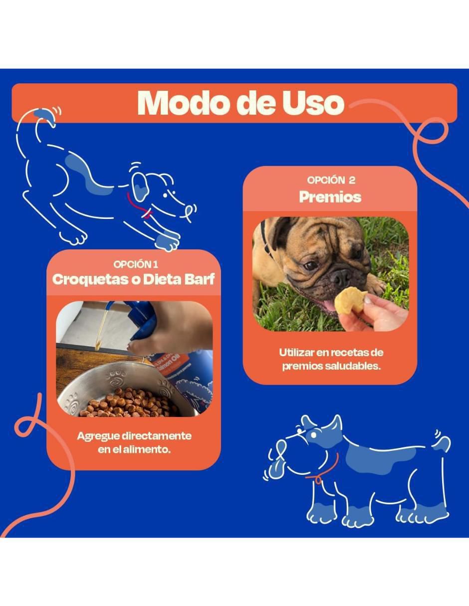 Suplemento alimenticio para mascota omegas 4