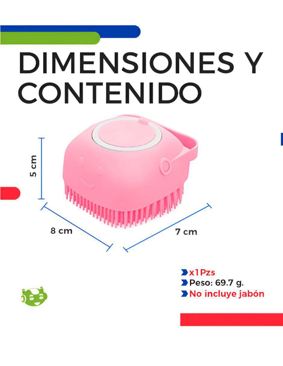 Cepillo xtellar de silicón para mascota