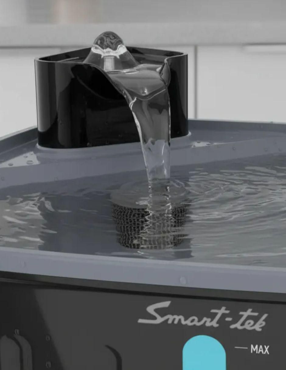 "bebedero" transparente "para" perro y gato smart-tek g