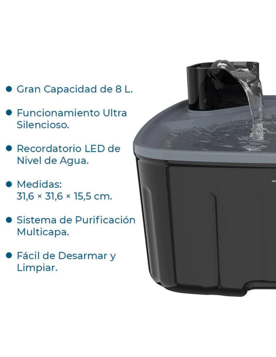 "bebedero" transparente "para" perro y gato smart-tek g