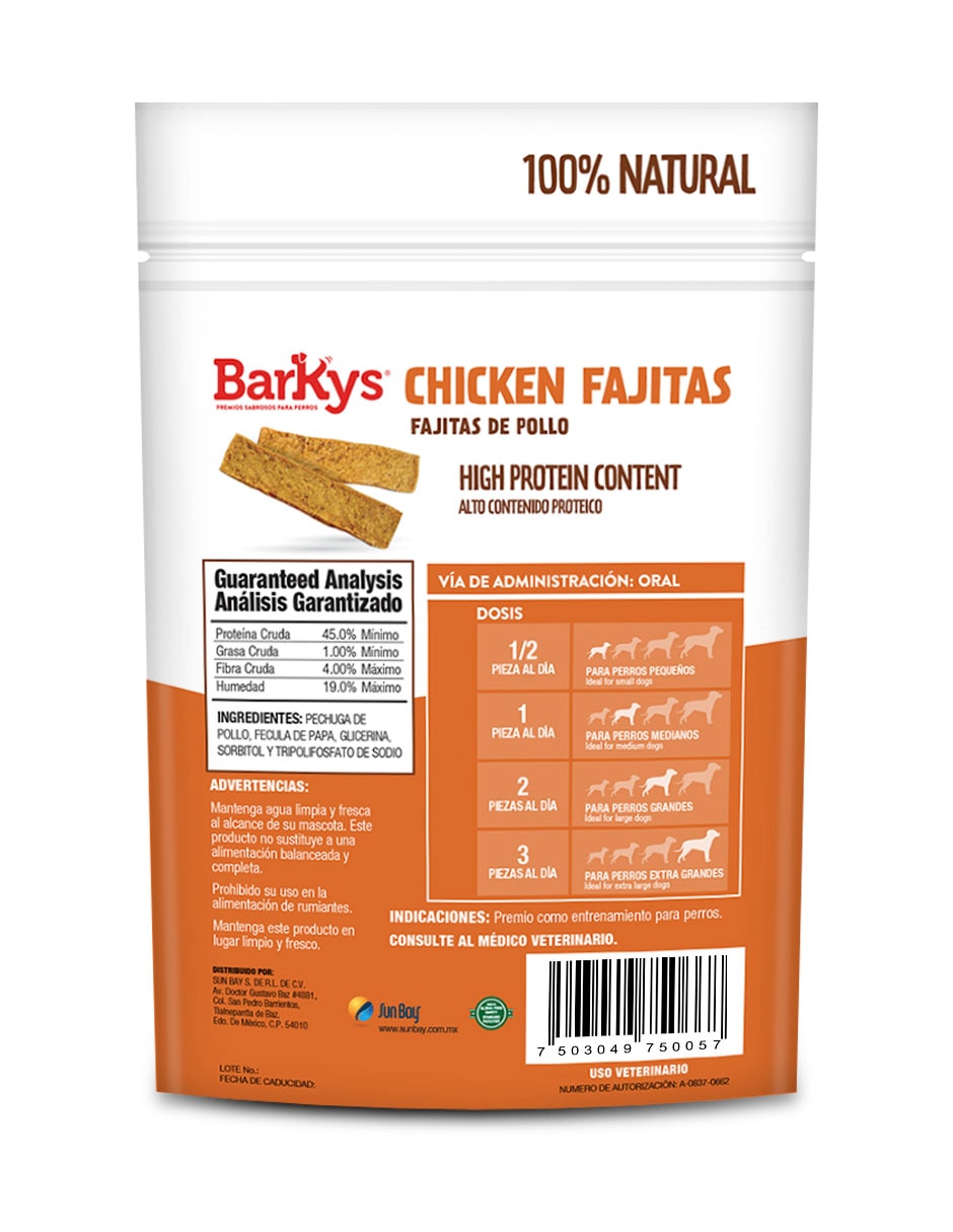 Premio de pollo para perro 80 G