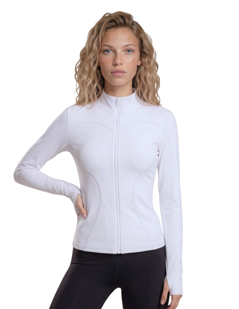 Chamarra para entrenamiento active essentials activewear de mujer 9