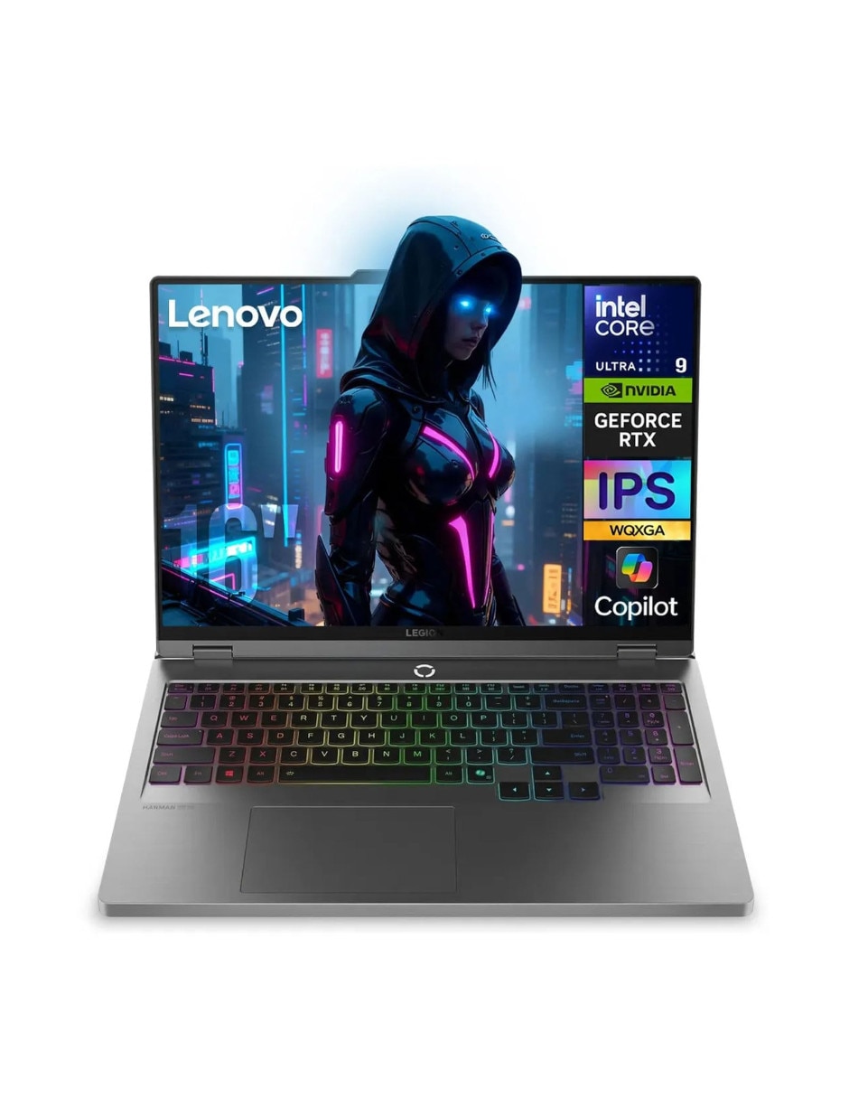 Laptop gamer legion 5 16iax10 16 pulgadas wqxga intel core ultra 9 nvidia geforce rtx 5060 64 gb ram 1 tb