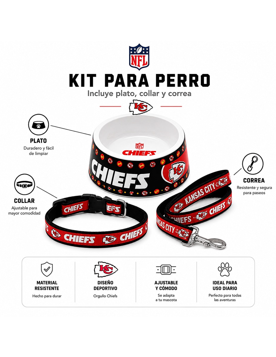 Correa y collar de Poliéster para Perro 3