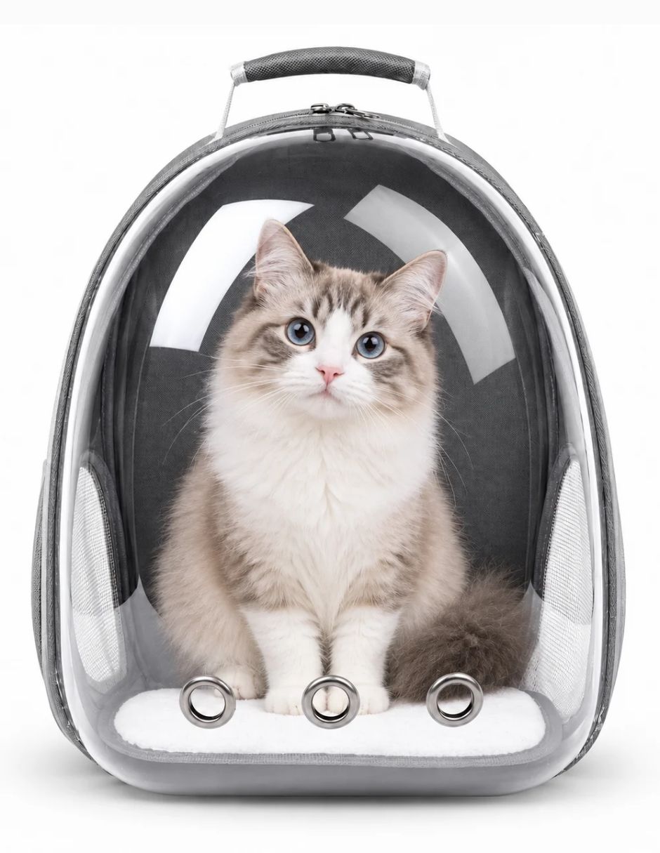 Mochila para perro y gato de plástico