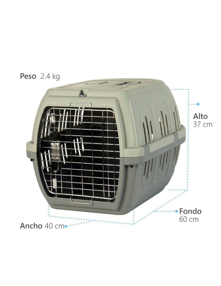 Transportadora para perro y gato de plástico 8
